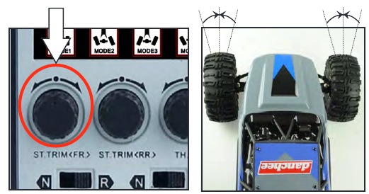 Stuurtrim (voor)