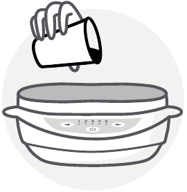 Water toevoegen aan de NutriBullet Baby Turbo Steamer