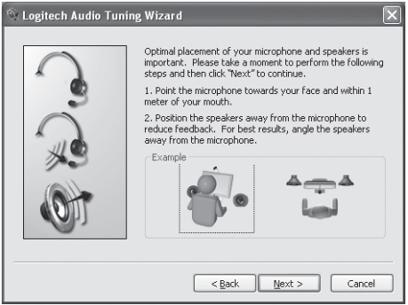 De wizard voor audio-afstemming gebruiken
