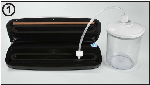 Vacu&uuml;m sealen met accessoires - Stap 1