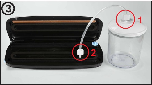 Vacu&uuml;m sealen met accessoires - Stap 3