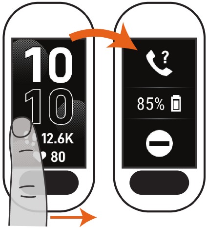 Widgets en menu's bekijken - Bedieningsmenu bekijken