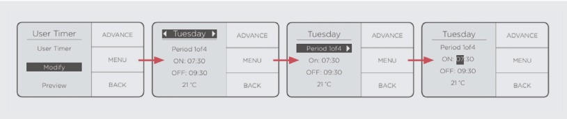 Een timermodus aanpassen