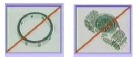 Ringen, horloges en andere metalen voorwerpen verwijderen