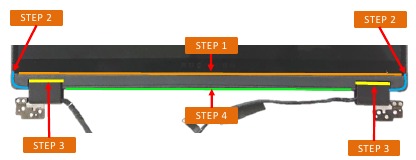 LCD Panel - Montage -Stap 3