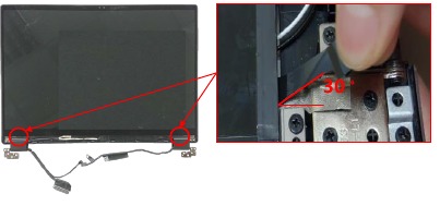 LCD PANEL - Demontage - Stap 1