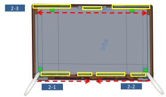 LCD PANEL - Demontage - Stap 2