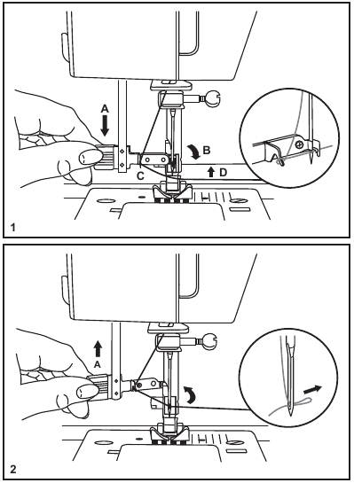 Automatische naaldinrijger