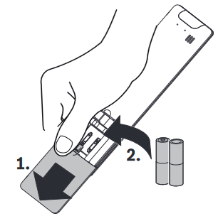 De batterijen vervangen