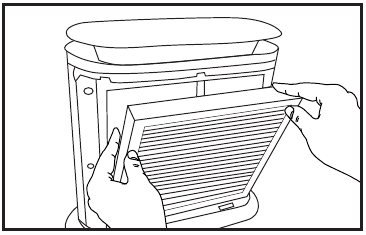 Het HEPA-filter reinigen - Stap 2