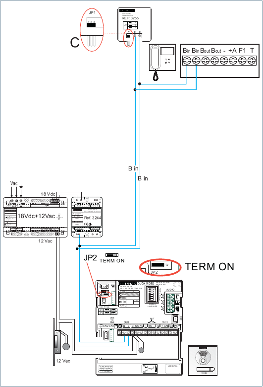 VERDIEPING - 1 LIJNEN BEDRADINGSSCHEMA KIT