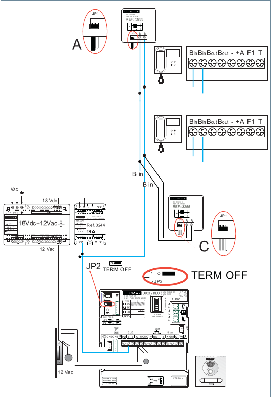 VERDIEPING - 2 LIJNEN BEDRADINGSSCHEMA KIT