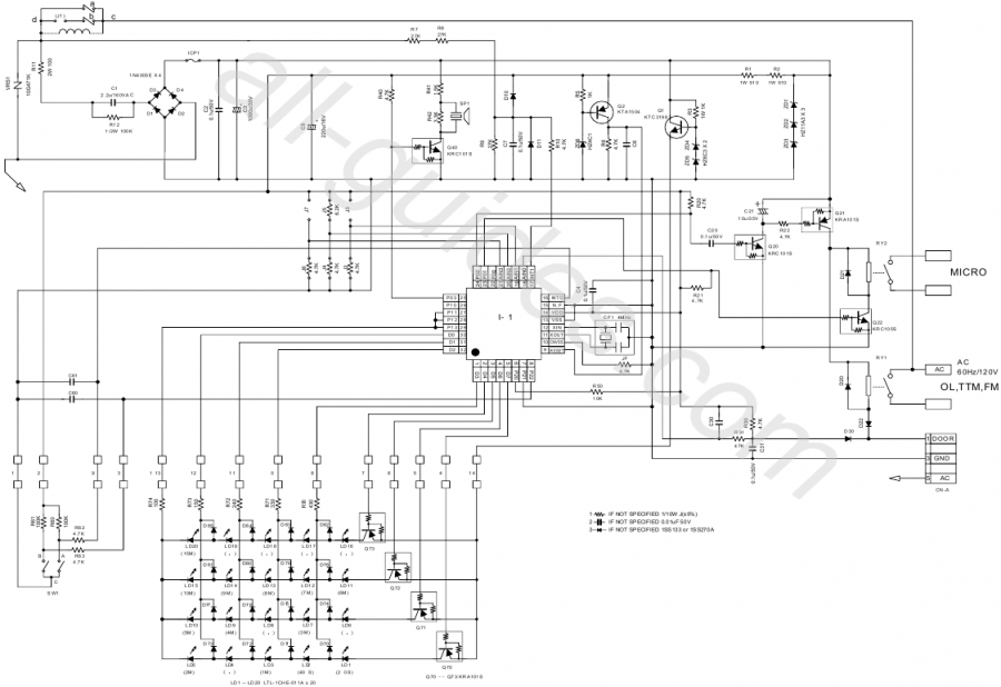 SCHEMATISCHE DIAGRAMMEN - Bedieningspaneelcircuit