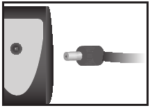 Adapter in bedieningspaneel steken