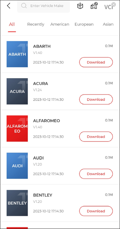 De diagnostische software downloaden