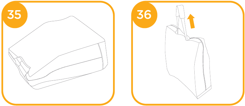 Het product inklappen - Stap 3
