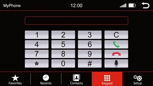 Telefoonmenu
