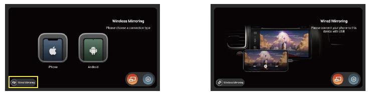 Bekabelde mirroring