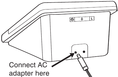 DE AC-ADAPTER GEBRUIKEN