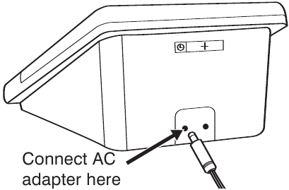 DE AC-ADAPTER GEBRUIKEN