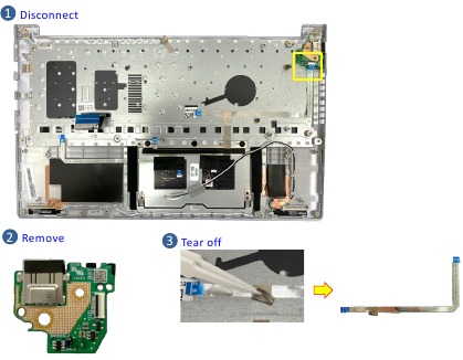 IO BOARD Demontage