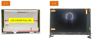 LCD-COVER montage - Stap 3