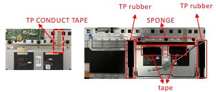 TOUCHPAD MODULE Montage 