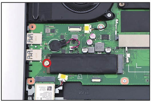 SSD-module verwijderen - Stap 1