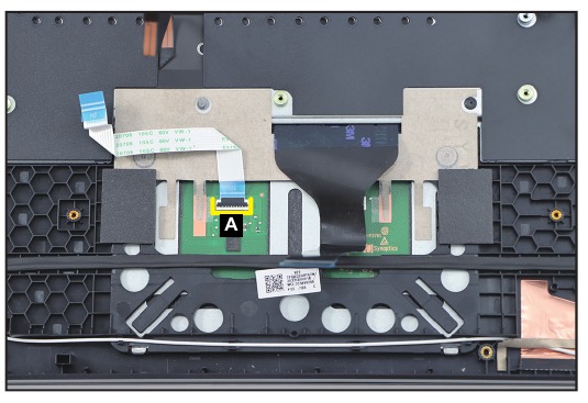 Touchpadmodule verwijderen - Stap 1