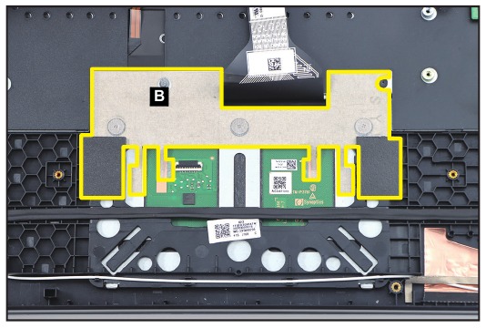 Touchpadmodule verwijderen - Stap 2