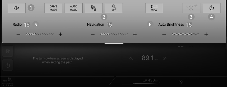 Overzicht van het topmenu