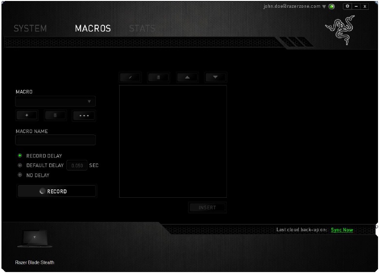 UW APPARAAT CONFIGUREREN - Tabblad Macro's