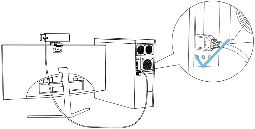 Opmerking over het aansluiten van de unit op desktopcomputers