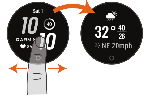 Widgets en menu's weergeven