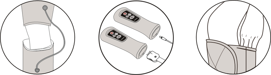 De massager gebruiken - Voor gebruik - Stap 3