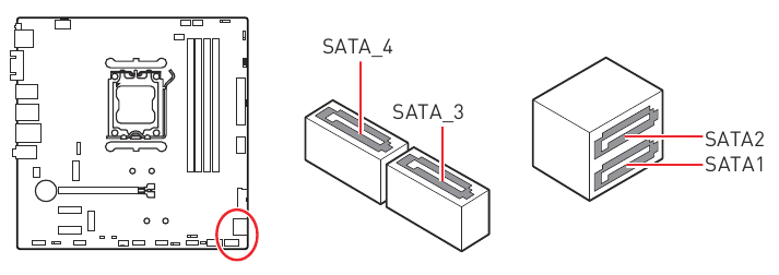 SATA_1~4: SATA 6Gb/s-connectoren