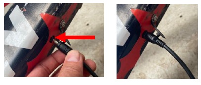 Accu opladen wanneer deze op de fiets is gemonteerd
