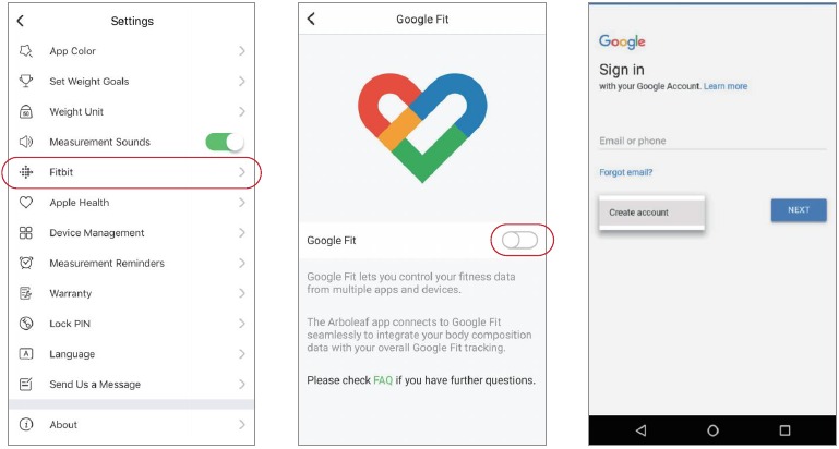 Verbinding maken met andere fitness-apps - Google Fit - Stap 1