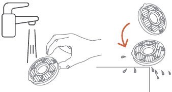 Dagelijks onderhoud - De HEPA-component reinigen