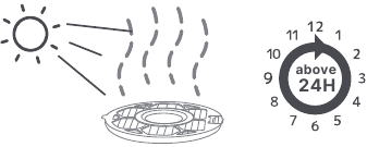 Dagelijks onderhoud - De HEPA-component drogen