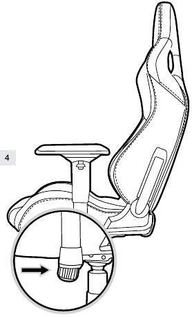 Knop voor kantelspanning
