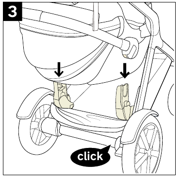 Postadapters voor babyautostoel - Stap 3