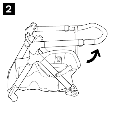 Kinderwagen openen - Stap 2