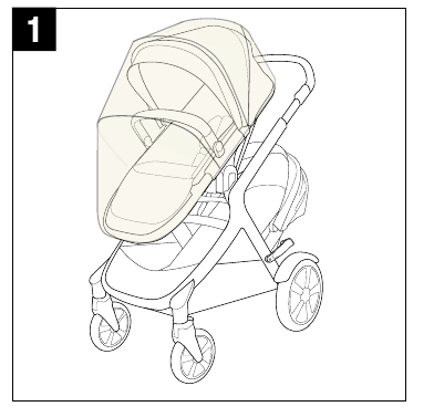 Regenhoes voor kinderwagen/zitje voor broer of zus