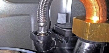Rookgasafvoersysteem is aangesloten