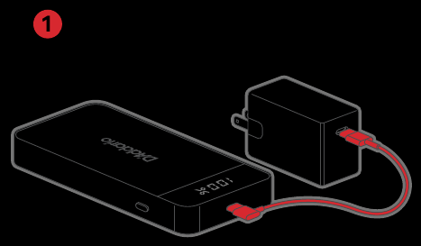 DE DRAAGBARE POWER CELL GEBRUIKEN - Stap 1