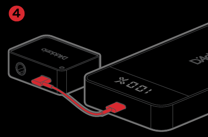 DE DRAAGBARE POWER CELL GEBRUIKEN - Stap 4