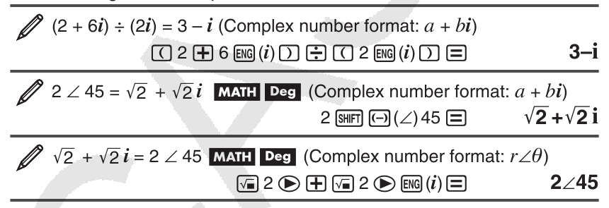  Complex Number Calculations (CMPLX)