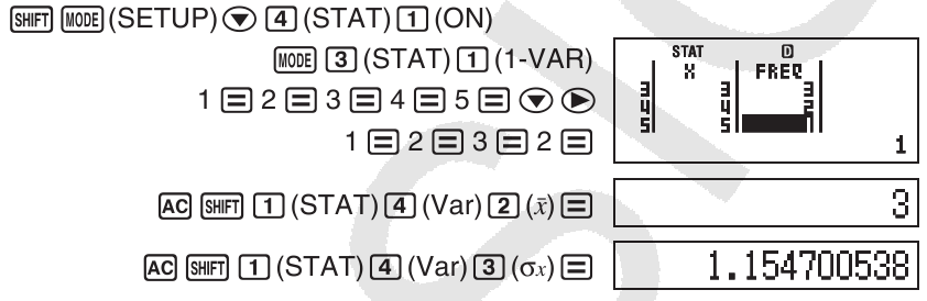 Statistische waarden verkrijgen uit invoergegevens - Voorbeeld 1