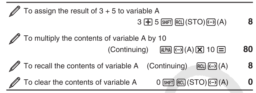 Variabelen (A, B, C, D, E, F, X, Y)